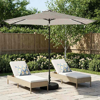 Parasol ogrodowy z oświetleniem LED i podstawą 300 x 300 cm