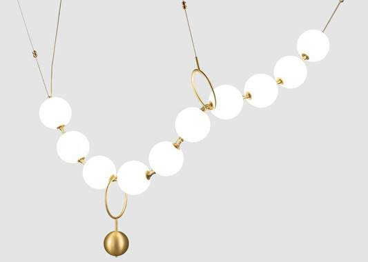 LAMPA JAK NASZYJNIKI Z PEREŁ – PEARL PERLA ADANI AD161