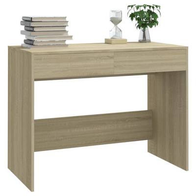vidaXL Biurko, dąb sonoma, 101x50x76,5 cm, materiał drewnopochodny