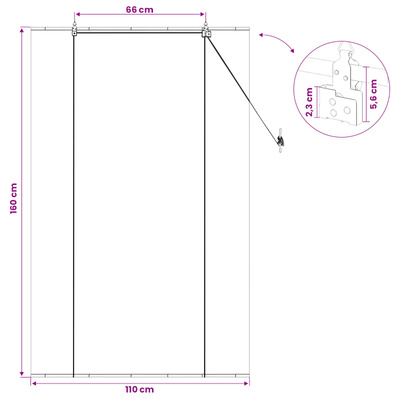 Roleta naturalny 110 x 160 cm Bambus