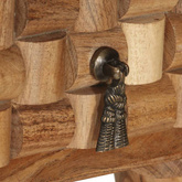 vidaXL Biurko, 115 x 50 x 76 cm, lite drewno akacjowe