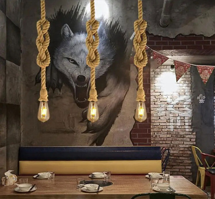 Lampa Wisząca Lina Konopna Abruzzo Boho Daria E27