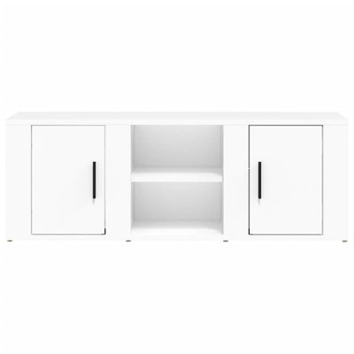 vidaXL Szafka pod TV, biała, 100x31,5x35 cm, materiał drewnopochodny