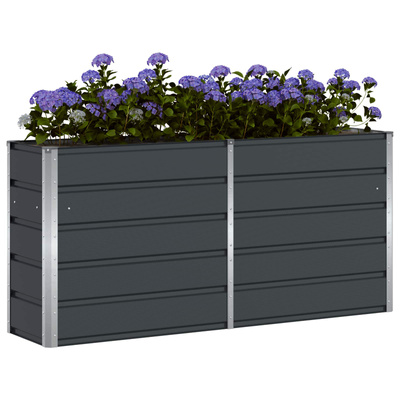 Donica Antracyt 160 x 40 x 75 cm Stal