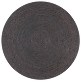 vidaXL Ręcznie wykonany dywan z juty, okrągły, 90 cm, ciemnoszary