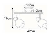 Lampa sufitowa K-8112 z serii DEFIS KAJA