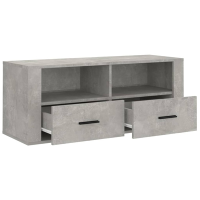 Szafka pod TV, szarość betonu, 100x35x40 cm vidaXL