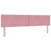 Łóżko ottoman z materacem różowy 200 x 200 cm Welur