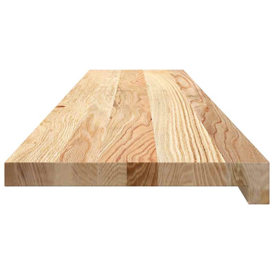 Stopnie schodowe, 16 szt. surowe 120x25x2cm lite drewno dębowe