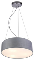 Lampa wisząca z abażurem Kioto szara 40 cm nowoczesna do salonu
