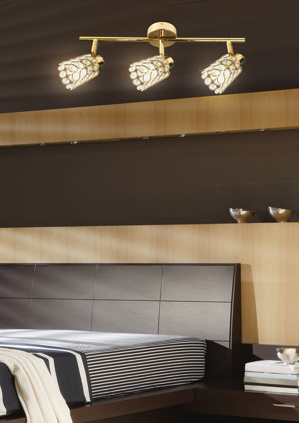 Lampa sufitowa York listwa regulowana 3-punktowa do korytarza metalowa