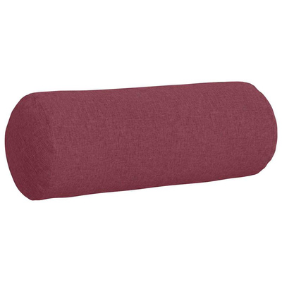 Poduszki Wałkowe 2 pcs Czerwone wino ? 25 x 70 cm tkanina