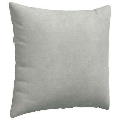 Poduszki na sofę 2 pcs Jasnoszary 50 x 50 cm Tkanina sztruksowa