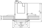 Oprawa stropowa chrom okrągła OZS-01 2267003