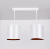 Lampa wisząca biała listwa 2xE27 Atlanta 32-00644