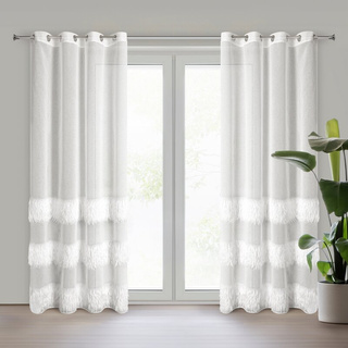 Firana Przel kremowa 140x250