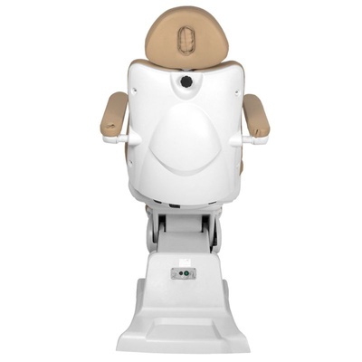 Fotel kosmetyczny elektr. Azzurro 870S pedi 3 siln. cappuccino 109085