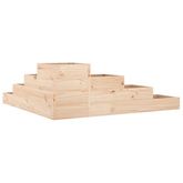 Donica ogrodowa 4-poziomowa 106x104,5x36 cm Drewno lite sosnowe