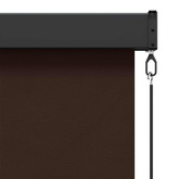 Roleta brązowy 180 x 250 cm Materiał i Aluminium