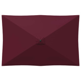 Parasol ogrodowy z podstawą 200 x 300 cm Poliester Prostokątny