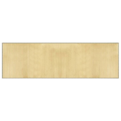Dywan prostokątny, jasny naturalny, 60x200 cm, bambusowy vidaXL