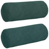 Poduszki Wałkowe 2 pcs Ciemna zieleń ? 15 x 40 cm