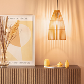 Lampa Wisząca Boho Bambusowa Abruzzo Emilia E27