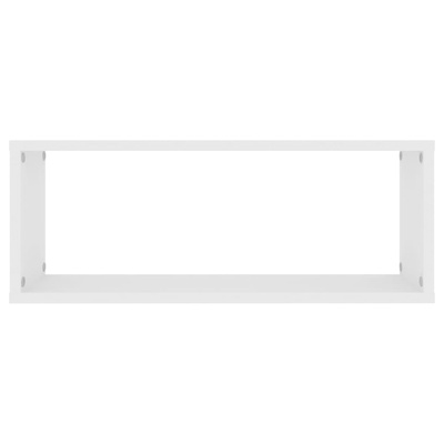 Półki ścienne kostki, 4 szt., białe, 60x15x23 cm