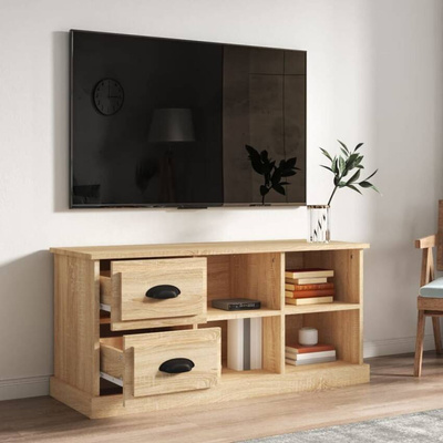 vidaXL Szafka pod TV, kolor dąb sonoma, 102x35,5x47,5 cm