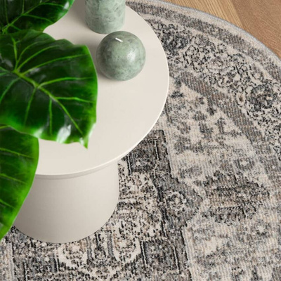 vidaXL Dywan ARBIZU do pomieszczeń i na zewnątrz, vintage, Ø 200 cm