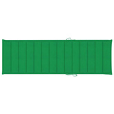 vidaXL Leżak podwójny z zielonymi poduszkami impregnowana sosna