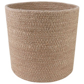 Zestaw doniczek 2 pcs naturalny ? 21 x 21 cm 100% Juta Tossa