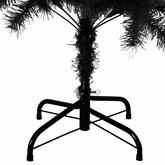 Sztuczna choinka ze stojakiem, czarna, 150 cm, PVC