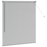Żaluzje weneckie Srebrny 130 x 120 cm Aluminium
