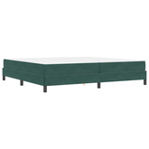 Łóżko sprężynowe z materacem Ciemna zieleń 200 x 210 cm tkanina