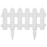 Obrzeża trawnikowe, 25 szt., białe, 10 m, PP