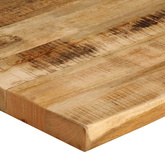 Blat stołu z naturalną krawędzią, 100x80x3,8 cm, drewno mango