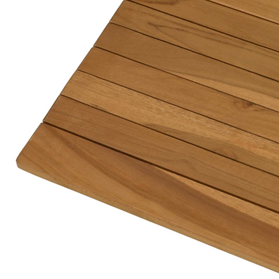 Blat stołu 70 x 70 x 3,5 cm Kwadrat Lite drewno teakowe