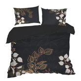 Makosatyna czarny 160x200