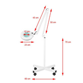 Lampa lupa S4 + statyw biała 114428