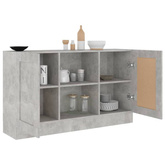 vidaXL Szafka, szarość betonu, 120x30,5x70 cm, materiał drewnopochodny
