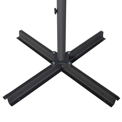 Parasol ogrodowy na aluminiowym słupku, 600 cm, taupe