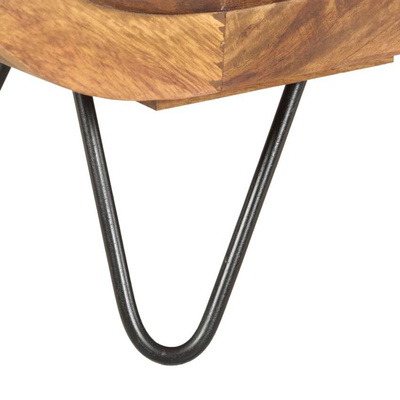 vidaXL Szafka pod TV, 140x30x45 cm, lite drewno sheesham