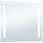 Ścienne lustro łazienkowe z LED, 100 x 60 cm vidaXL