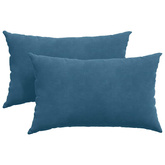 Poduszki na sofę 2 pcs Niebieski 50 x 30 cm Tkanina sztruksowa