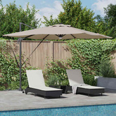 Parasol Roma Ze LED Lights Ciemnoszary 286 x 284 x 270 cm
