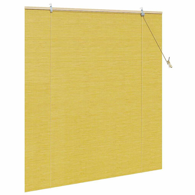 Roleta żółty 140 x 160 cm Bambus