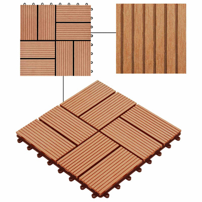 Płytka Tarasowa 11 pcs Drewno tekowe 30 x 30 cm