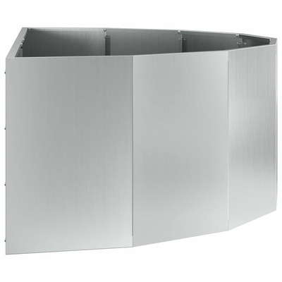 Donica Srebrny 120 x 60 x 35 cm Stal Galwanizowana