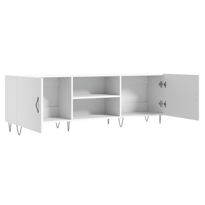 vidaXL Szafka pod TV, biała, 150x30x50 cm, materiał drewnopochodny wariant 8